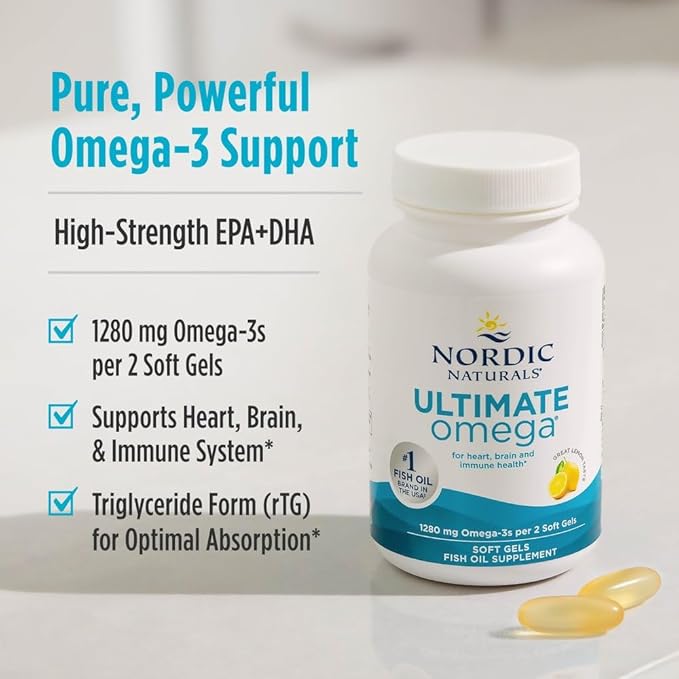 Nordic Naturals Ultimate Omega, Lemon Flavor