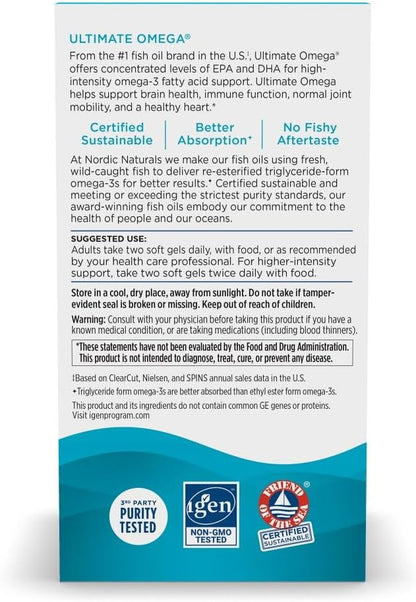 Nordic Naturals Ultimate Omega, Lemon Flavor